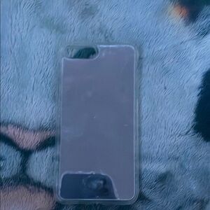 Silver Slim-Fit Cell Phone Case with Raised Edges